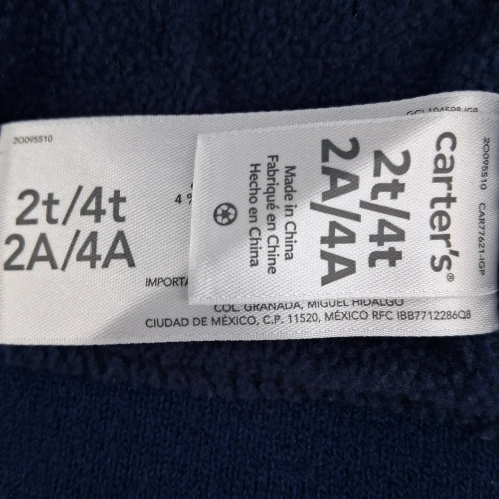 Carters‎ Kids Blue Dinosaur Fair Isle Knit Beanie Hat Toddler Size 2T 4T